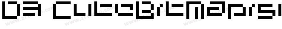 D3 CuteBitMapism TypeB字体转换